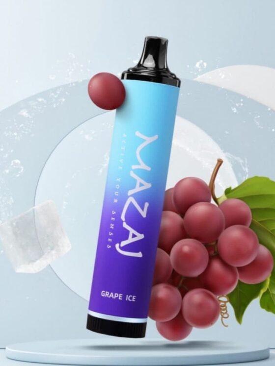 فيب مزاج 5000 سحبة عنب آيس – نكهة عنب مثلج – 65 ريال