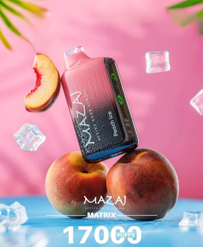  فيب مزاج 17000 سحبة خوخ آيس | متجر كيف تايم